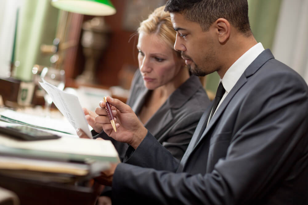 lawyers working together on a case