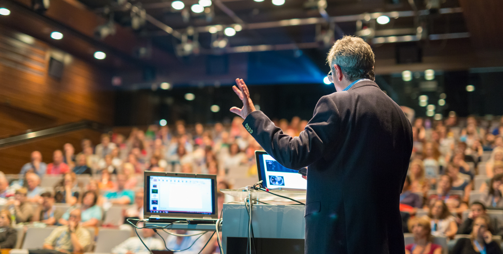 professor giving a lecture