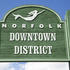 Norfolk downtown district sign